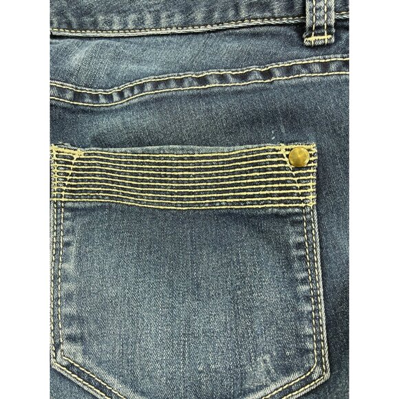 Cache Womens Jeans Size 2 Skinny Jeans Stretch Blue Denim Y2K - Picture 6 of 6